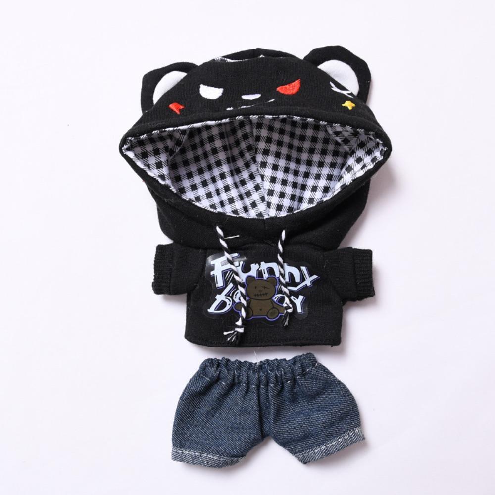 

Джинсы Сидящий Лабубу Время Ткань Свирепый и Милый 17см Плюшевые Куклы Одежда Детский Подарок Style 4