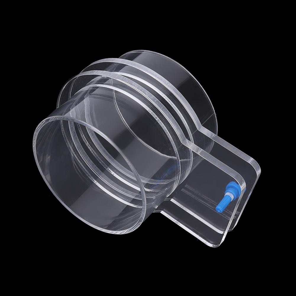 Transparent Acrylic Durable Adjustable Aquarium Fish Feeder Fish Tank Tiepiece Feeding Circle Ring
