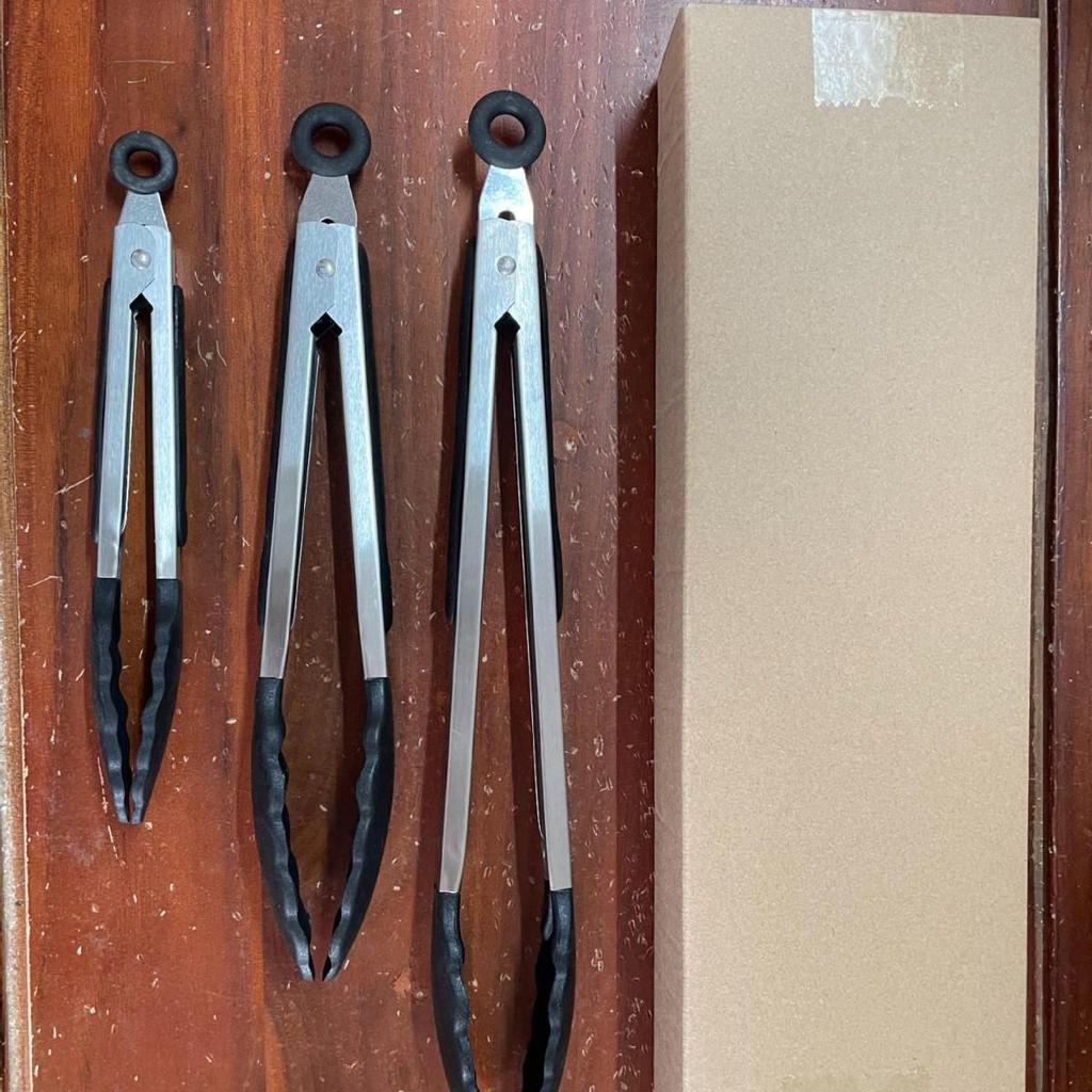 Silicone Heat-Resistant BBQ & Kitchen Tongs