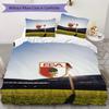 FC Augsburg Pattern Bedding Uilt Set Uilt Cover Pillowcase Home Decoration Birthday Gift (1 * Duvet Cover + 2 * Pillowcase Without Core)