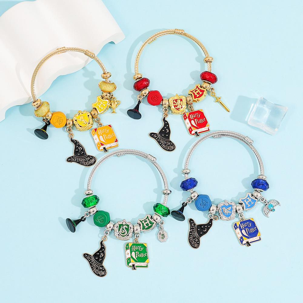 Braccialetto Charm Edizione da Collezione Harry Potter Con Ciondolo in Lega di Zinco Per Regalo