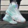 6 Basketball Shoes Boys Shoes 8 Students High Top 12 Sneakers 15 Years Old Youth Training Sports Practical Combat Blue Sneakers