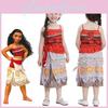 Conjunto de Fantasia Cosplay da Princesa Moana para Menininhas com Características de Estilo Havaiano