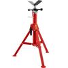 V Head Pipe Stand 0.3-30.5 Cm Capacity, Adjustable Height 71.1-132.1 Cm, Pipe Jack Stands 1133.9 Kg Load Capacity, Portable Folding Pipe Stands,