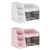 Desk Organizer with Drawers Brush Holder Makeup Holder Multifunctional Cosmetics Display Case for Counter Desk Dressing Table