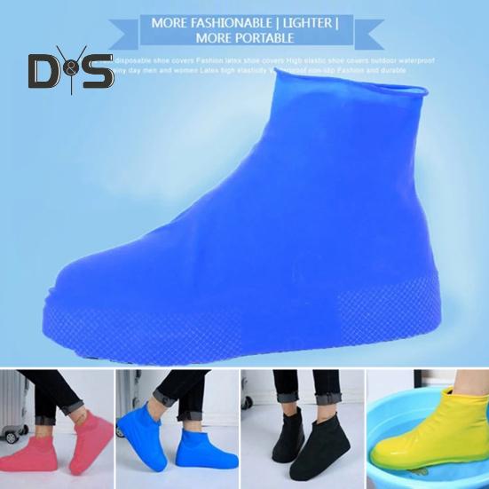 1 pár návleků na boty do deště Vodotěsné Zesílené Silikonové Lehké Skládací Provedení Snadno se Čistí Vysoká Elasticita Návlek na holínky