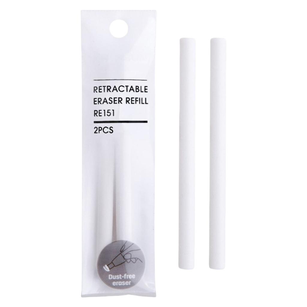 Pen Shape Retractable Eraser Easy Erasing Rubber Pencil Eraser OR Eraser Refills for Kid Student Adult Writing Drawing