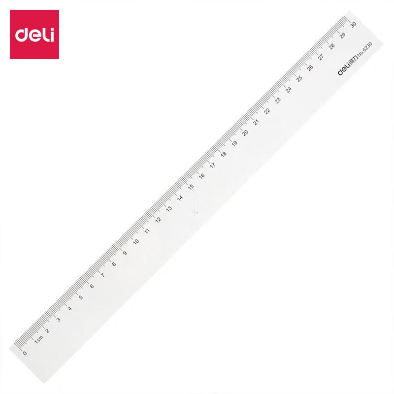 Deli 6230 30cm Transparent Ruler