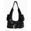 Spice Girl Wind Underarm Bag Vintage Spice Girl Underarm Bag Large Capacity Commuter Shoulder Black Locomotive Bag Female