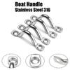 Straps U Shape Saddle Pad Eye Plate Door Handle Canopy Fender Hook Boat Handle Boat Marine Tie Down