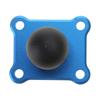 Aluminum Alloy Square Mounting Base with 1 Inch Ball for Head Mount for Zumo 400/450/500/550/660 Rider GPS for Motorcycl