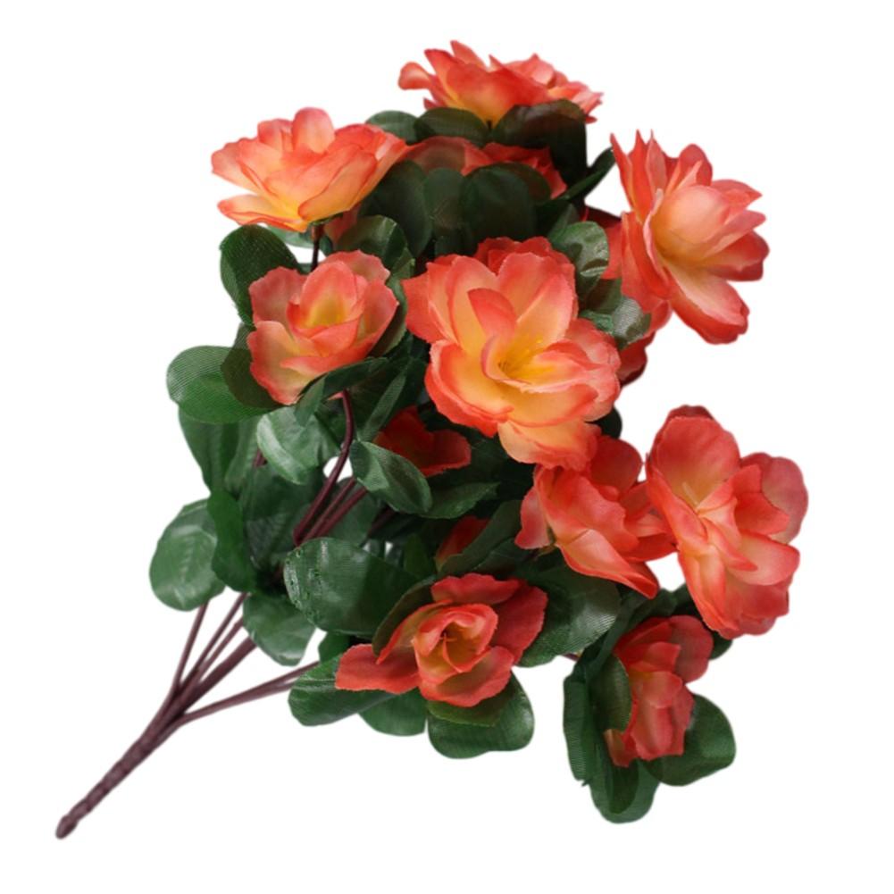 Lifelike Petals Silk Azalea Bouquet Artificial Azalea
