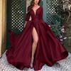 2025 Spring/Summer Women's European and American Lace Sequin Evening Gown with Train