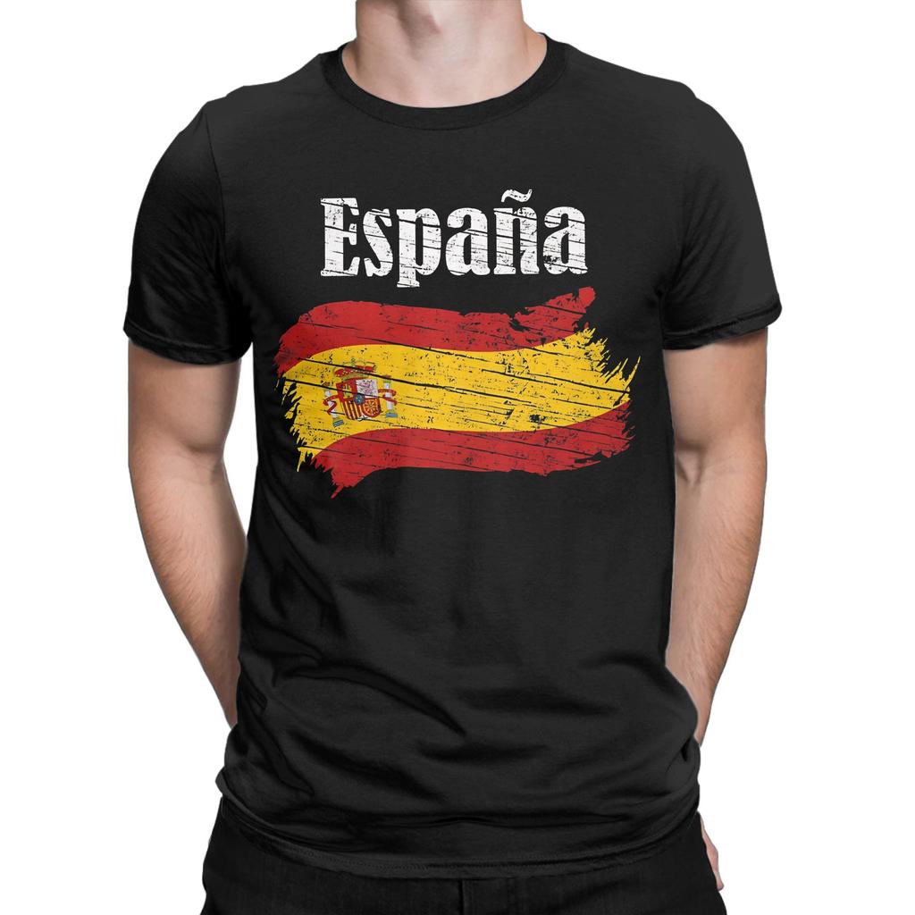 Spanien Wappen Spanisches Emblem Espania T-Shirt Sommer 100% Baumwolle T-Shirts Für Mann Trendiges Lockeres T-Shirt Kurzarm Oberteile