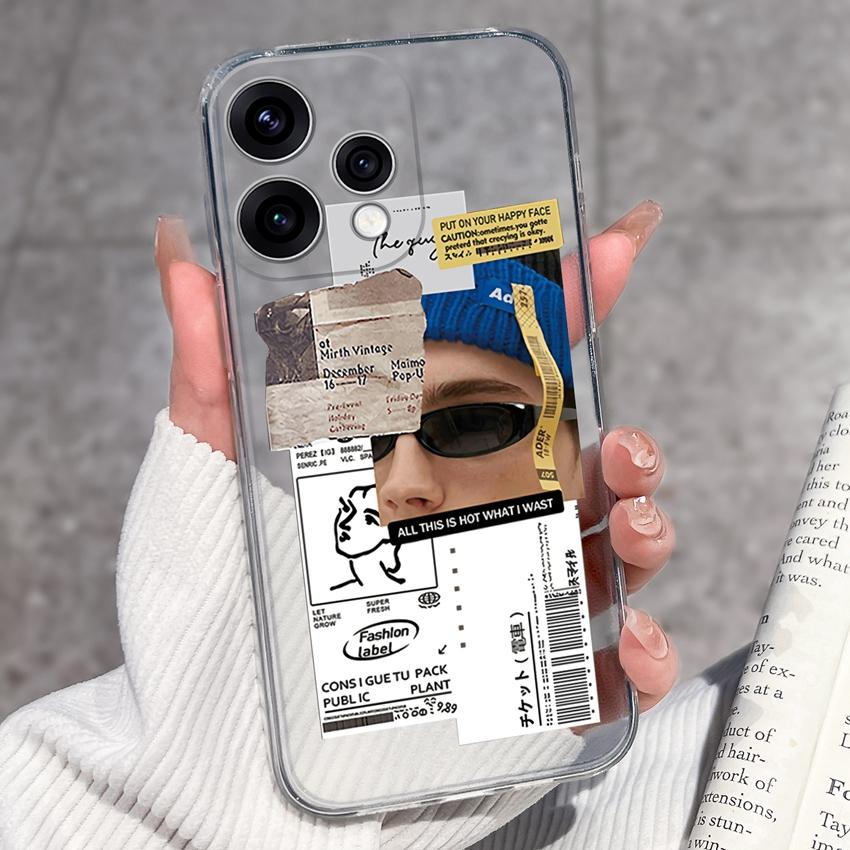 

Для Oppo Reno15 14 Pro 15F 14F Realme C71 15 15T 15X 14T 14X Чехол Милый Мультяшный Узор Совы Прозрачный Силиконовый Модный Чехол для Телефона Для Oppo Накладка OPPO Reno15 Pro 5G