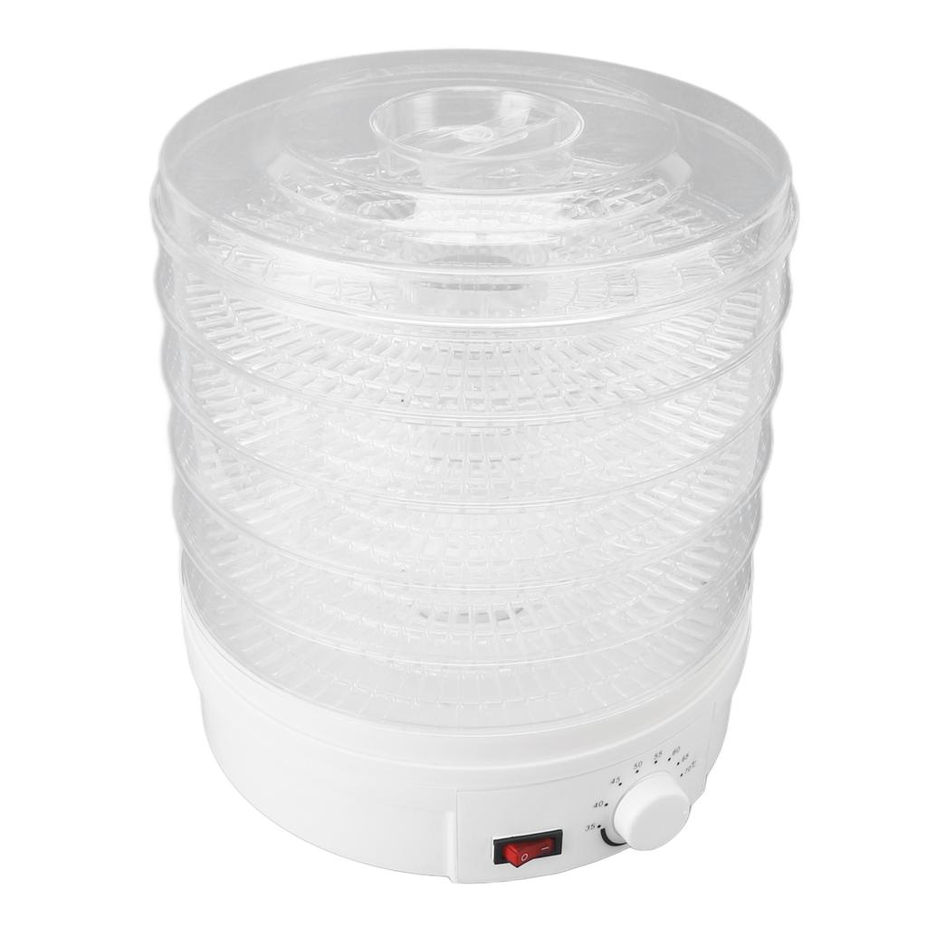 Food Dehydrator Machine 5 Trays Adjustable Temperature Control Electric Fruits Veggies Dryer for