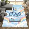 Bluey's Bubble Adventure Customize Your Name Floor Rug Office Rug Perfect for Playrooms Living Rooms Study room Balcony Antislip Carpet