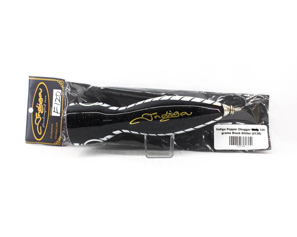 Indiga Popper Chugger Long 120 Grams Black Glitter (2138)