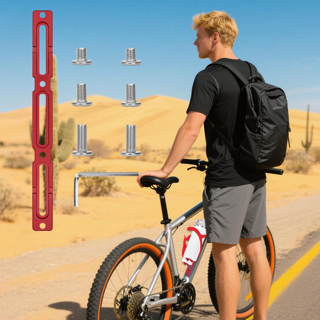 Bike Bottle Cage Adapter Bicycle Bottle Mounting Base Aluminum Alloy Adjustable Position Cage Mount For MTBs Road Bike