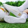 Mens Soccer Shoes Outdoor Training Ultralight TF/FG Professional Soccer Sneakers Anti Slip Field Training Futsal Football Boots