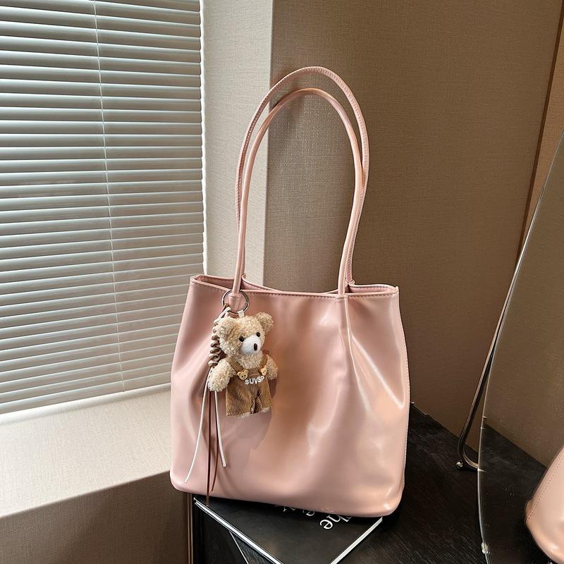 Large-capacity tote bag women's new versatile large-capacity bag simple casual shoulder bag commuter bag