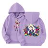 Child Fashion Lightweight Long Sleeve Pullover With Pockets  Print Hoodie