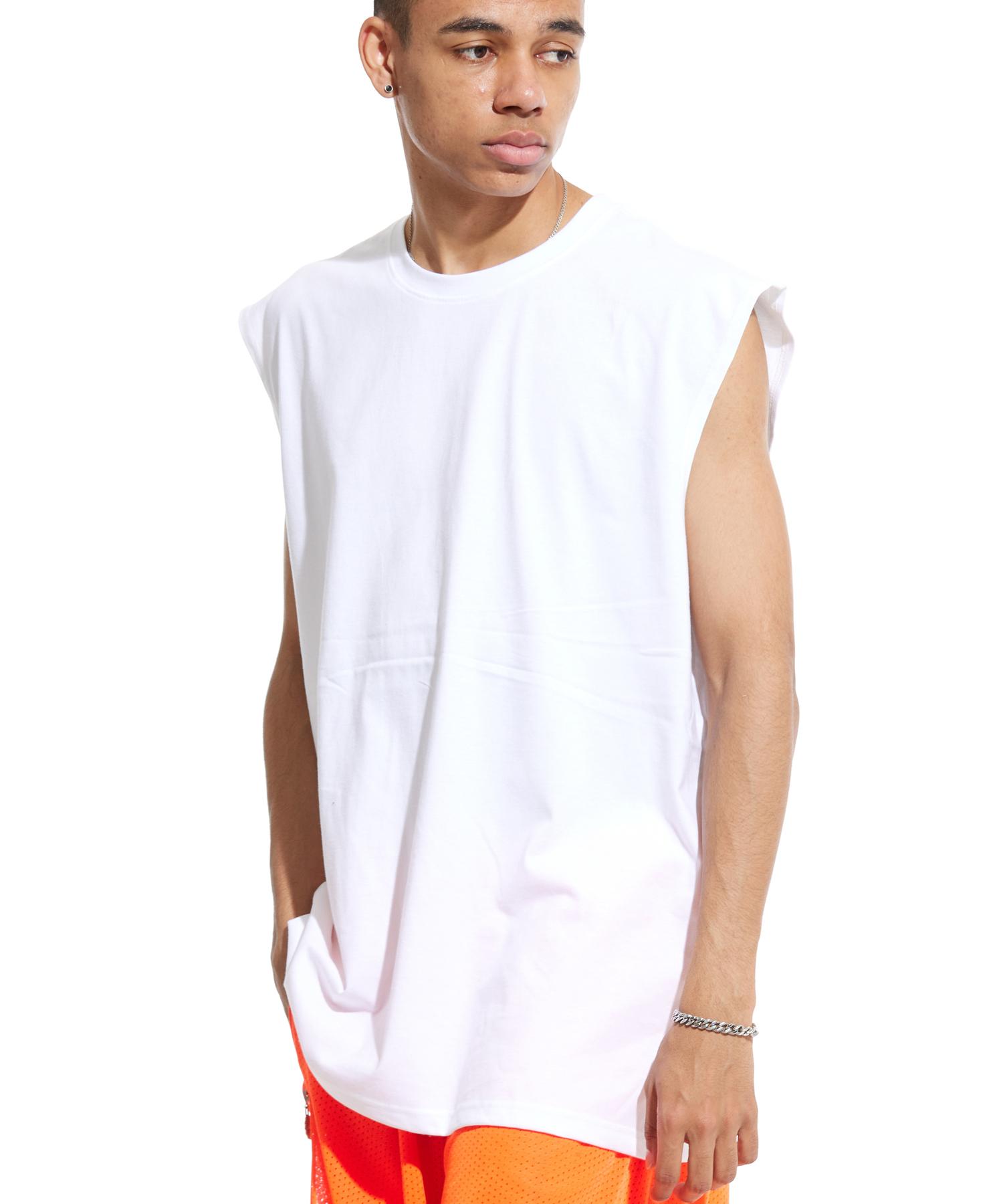 Cream Soda Lab Basic Oversized Sleeveless White M