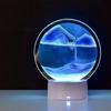 Decorations With 7 Colors Desktop Ornament Quicksand Painting Sandscape Lamp Hourglass Light