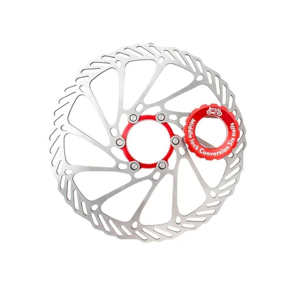 6 Bolts Bike Hub Center Lock Conversion 44mm Axis Disc Brake Rotor Adapter  Bike Modification