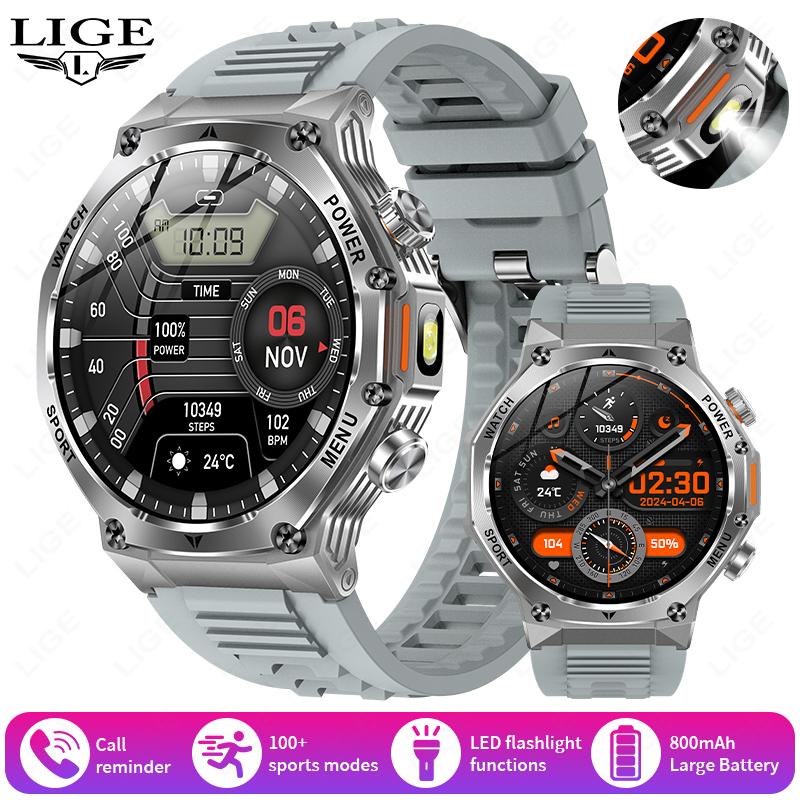 

Men s Smartwatch 5.2 Bluetooth Call One Click Connection Watch IP67 Waterproof 800mAh Battery For Android IOS Smart Watch
