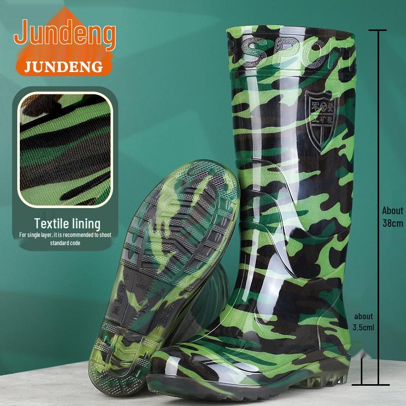 2025 Men's High-Top Camouflage Waterproof Construction Boots