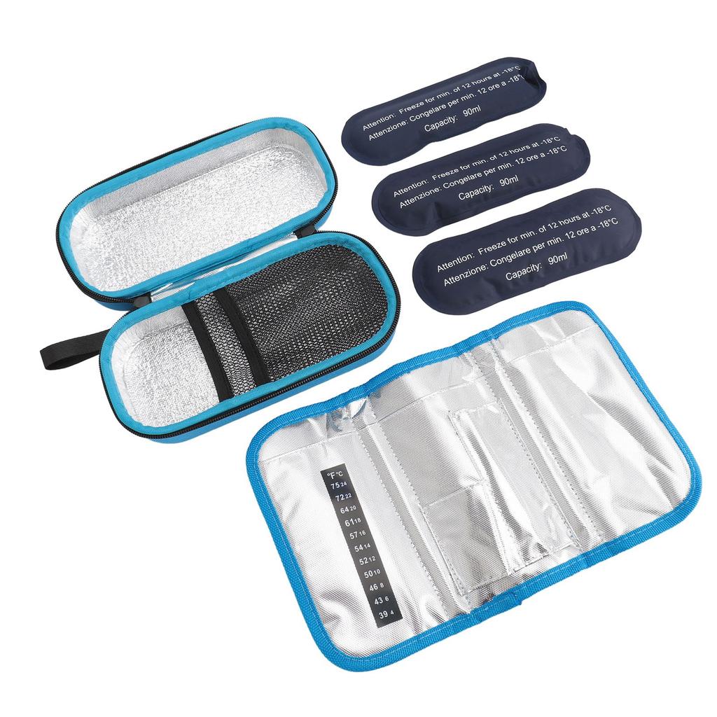 Insulin Cooler Bag Multipurpose Portable Lightweight Diabetic Insulated Bag for Insulin Pen Medication Diabetic Supplies