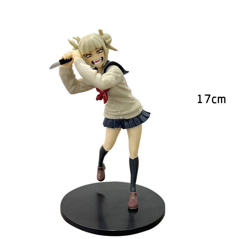

Toya Himiko My Hero Academia Anime Figure Character Cute Uniform Battle Version Action Figures Anime Collection Model Gift