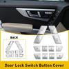For Mercedes Benz C-Class W204 E-Class Window W212 Switch Button Cover Trim 12PC