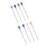 400pcs Teardrop Colored Pearl Head Corsage Pins Straight Sewing Pins  For Flower Decorations