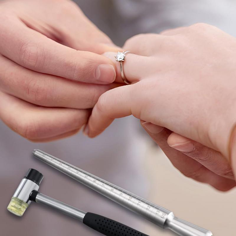 

Ring Sizers For Measuring Jewelry Sizing Gauge Ring Mandrel Professional Rubber Mallet For Sizing Women Men Jewelry Making Home China Mainland