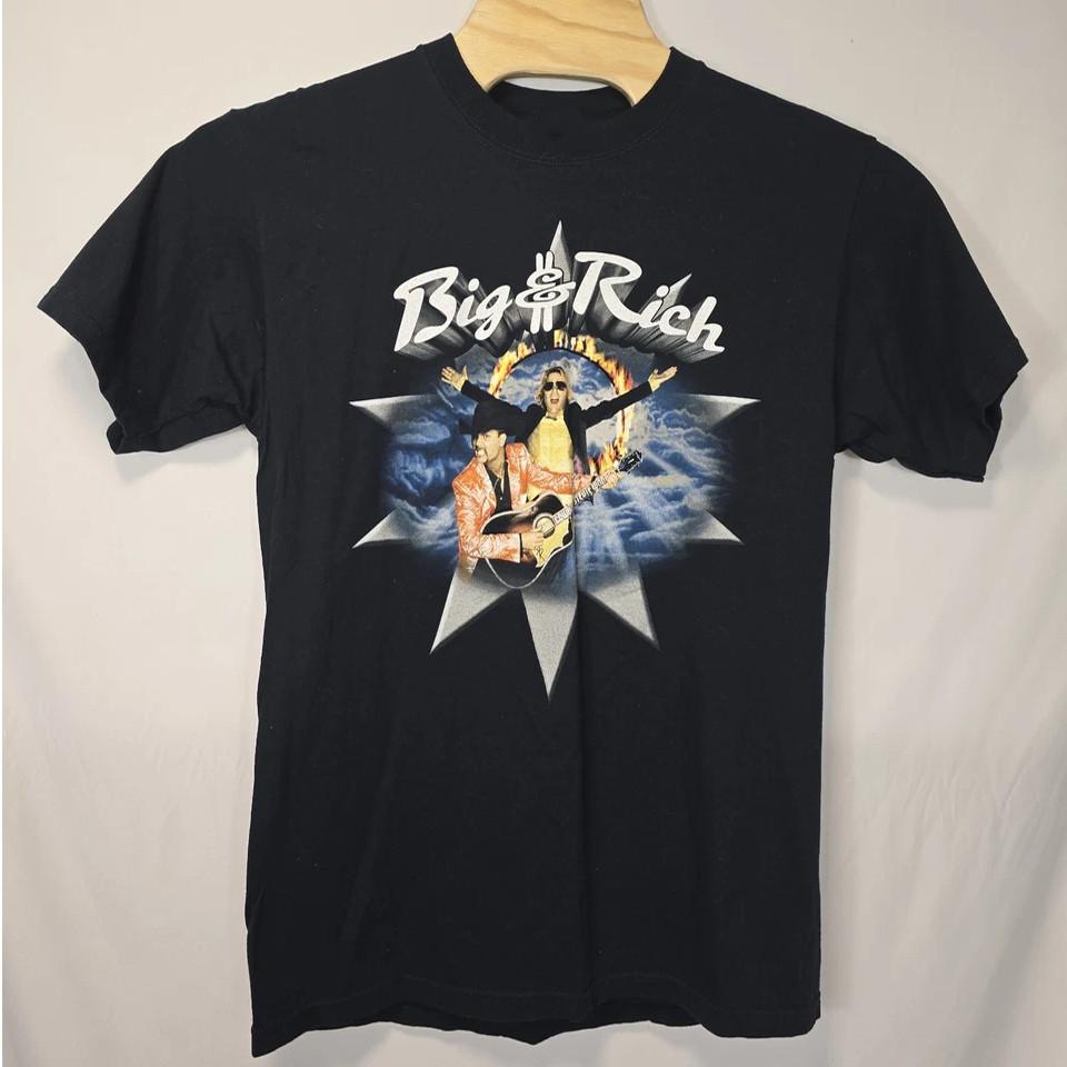 Vintage Big amp Rich Shirt Classic Short Sleeve Black Unisex S5XL KK154 Unisex T-Shirt XL