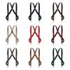 British Style Leather Suspenders Retro Suspender Clip Fashion Suspenders for Men  Suit