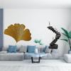 Ginkgo Leaves Wall Decor Abstract Sculpture Thinker Statues Figure Handicraft Decorative