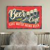 Vintage Beer Wall Art Poster Retro Beer Premium Quality Fresh Beer Best In Town Canvas Painting Retro Bar Restaurant Decor Mural