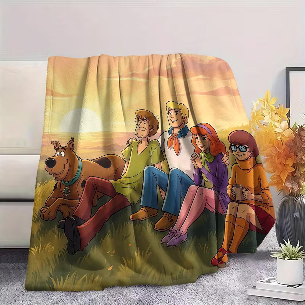 Scooby‑Doo Flannel Blanket, High Quality Comfortable for All Seasons, Home Decor, Warmth and Comfort