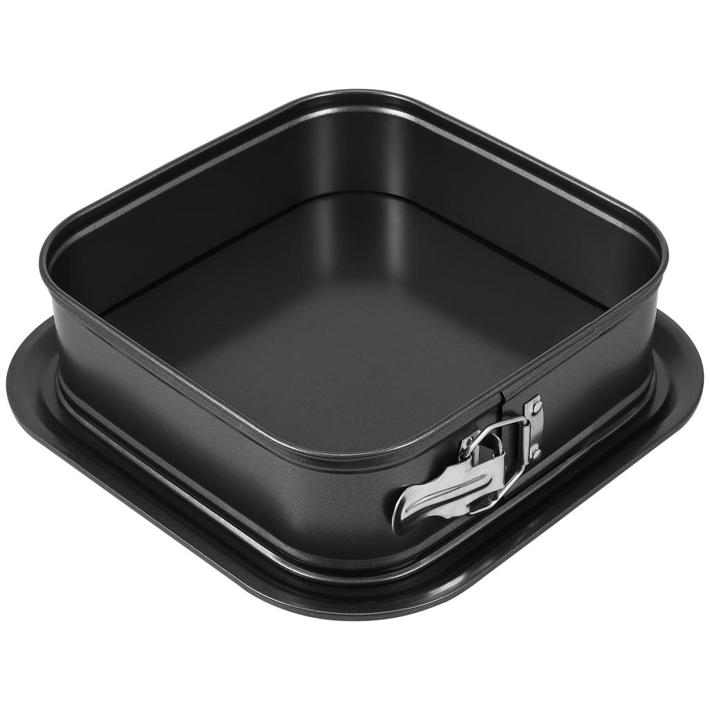 Metal Spring Pot Non Stick Cake Baking Tray Square/Rectangular Leak Proof Cake Making Pot with Detachable Base Cake Baking Tray