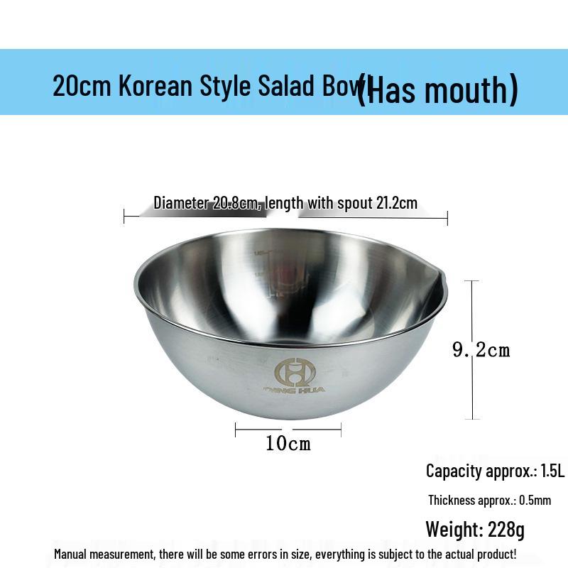 Stainless Steel Deep Mixing Bowl with Lid for Dough, Salad, Egg Beating, and Vegetable Washing