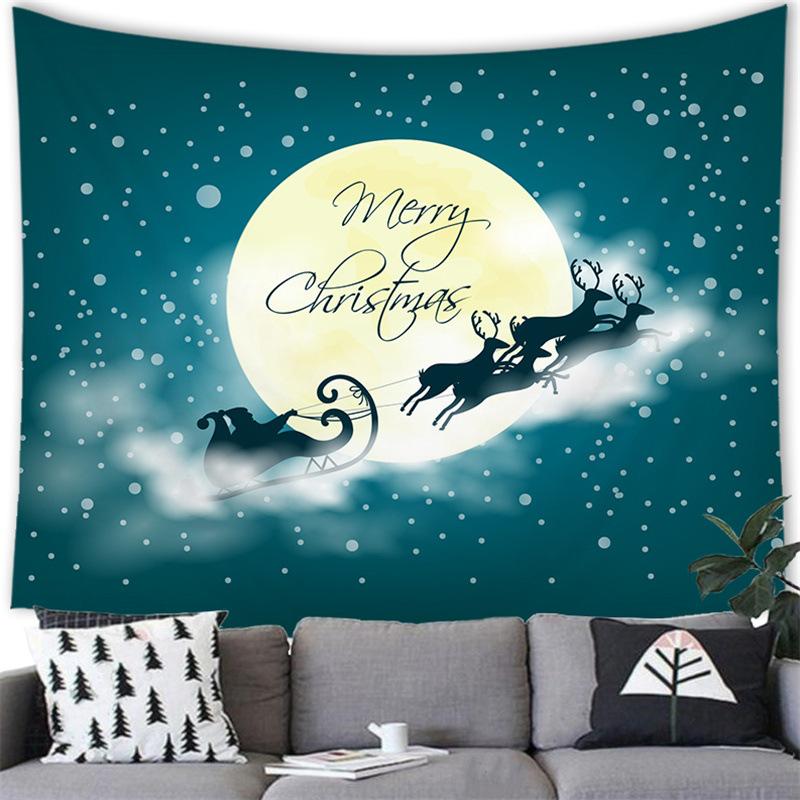 Merry Christmas Cartoon Snowman Cross-border Supply Factory Tapestry Wall Hanging