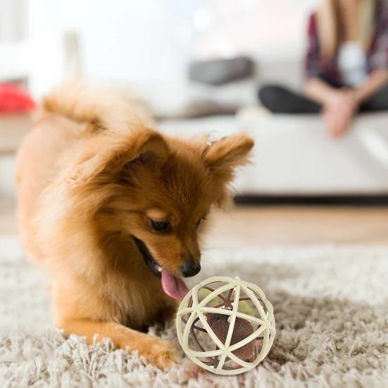 Pelota para Mascotas Diseño Hueco Ratón Falso Incorporado Colorida Interactiva Sonido de Ratón para Gato Juguetes con Hierba Gatera para Gatito