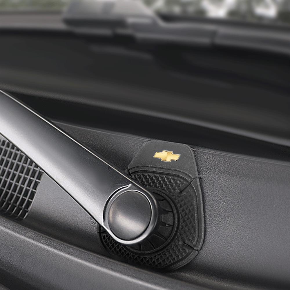 2Pcs Car Wiper Hole Dustproof Prevent DebrisSilicone Windscreen Wiper Pads For Chevrolet Spark Onix Aveo Orlando Malibu Camaro