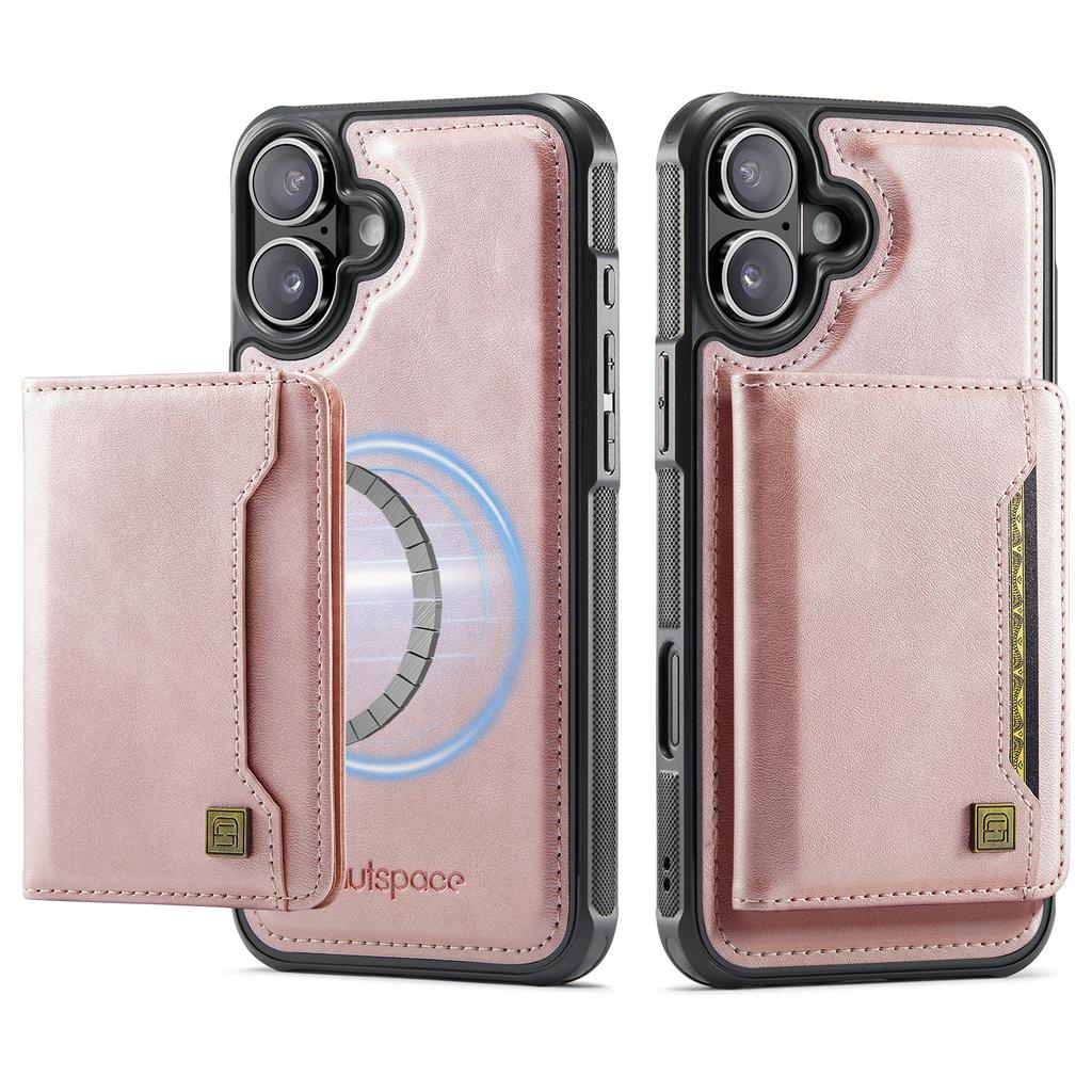 2 In 1 Detachable Magnetic Cards Solt Wallet Leather Case For iPhone 16 Pro Max 15 Plus 14 13 12 For Magsafe Removable Bag Cover