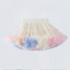Lace Skirt Girls Fluffy Chiffon Pettiskirt Solid Colors Tutu Skirts Girl Dance Skirt Christmas Tulle Petticoat Tulle