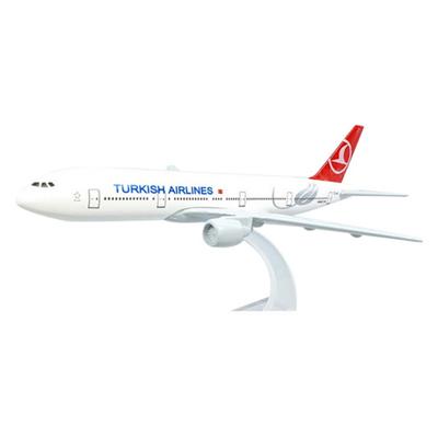 Druckguss-Legierungsmodellflugzeug, 16 cm - Turkish Airlines Boeing 777 (Nein. 29)