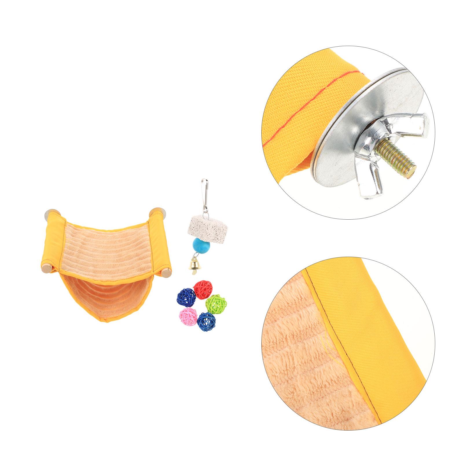 

Гамак для домашних животных Клетка Подвесная Птица Устойчивая к Укусам Игрушки Для Попугаев Полосатый Окунь Хомяк Ткань Жердочка Палка 22X17.5X10CM